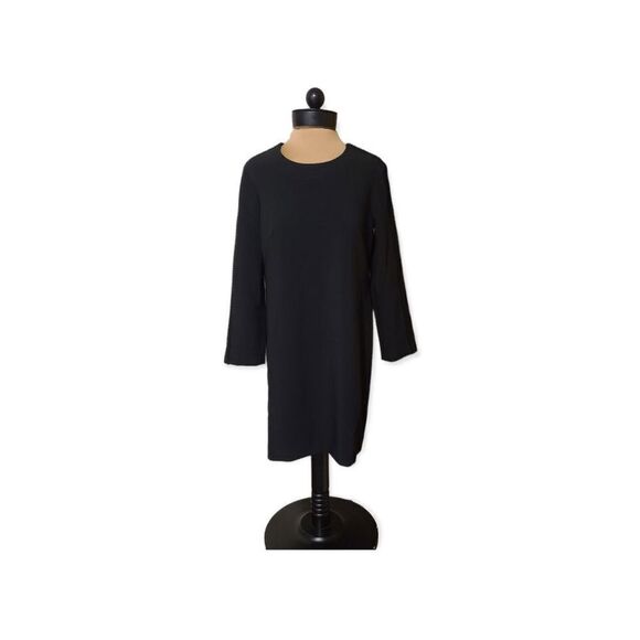 NWOT Banana Republic Long Sleeve Black Dress 4 - Picture 1 of 8